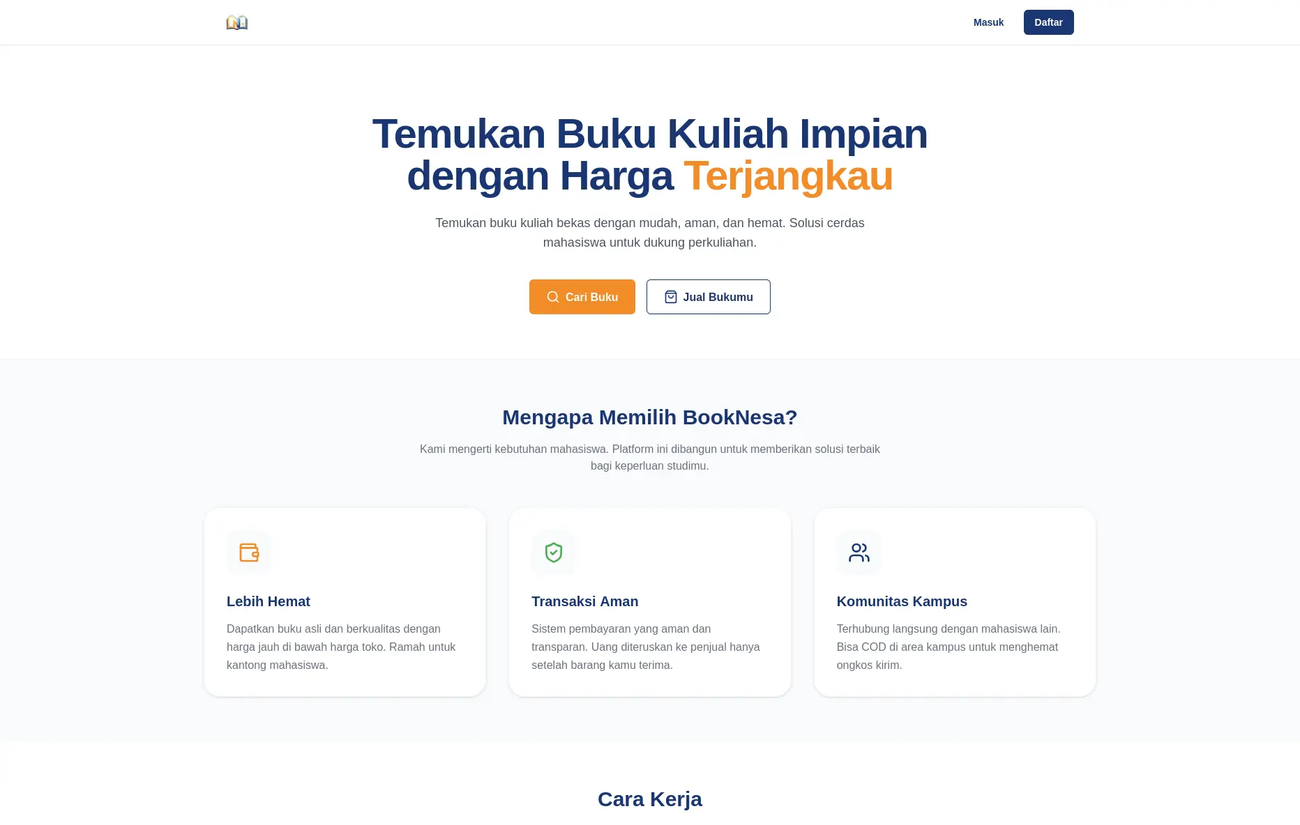 Booknesa - E-Commerce for Preloved Books