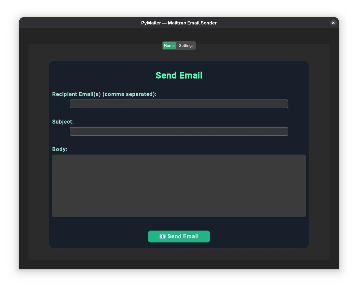 PyMailer - Mailtrap Email Sender