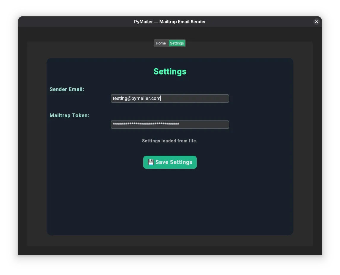 PyMailer screenshot 2